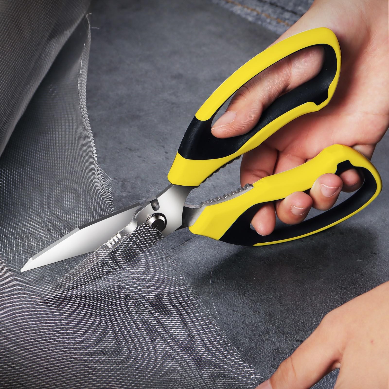 Utility Scissors Heavy Duty: sharp Scissors All Purpose heavy duty, Easy Cutting