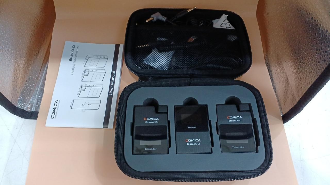 COMICA BoomX-D D2 2.4G Digital Wireless Microphone System 2 Transmitter w/Box