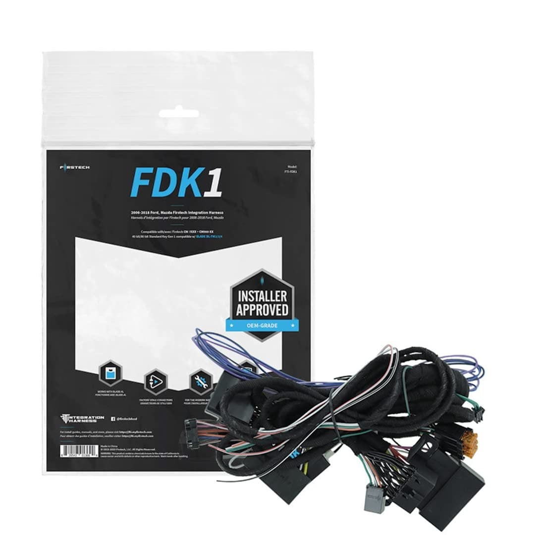 FirsTech FTI-FDK1 Remote Start T-Harness for Standard Key Ford/Lincoln 06-18
