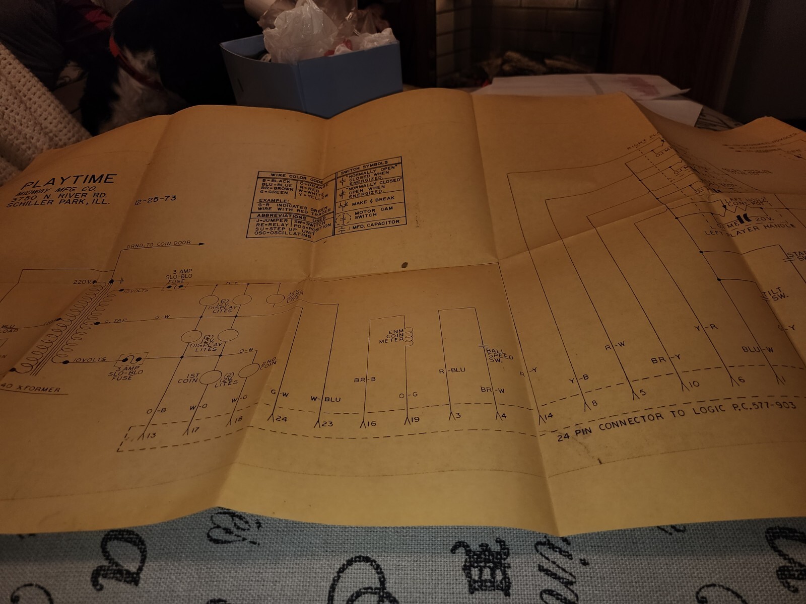 Playtime Schematic Midway Arcade