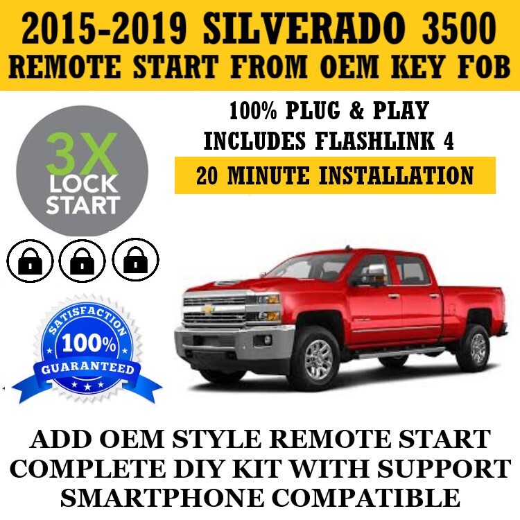 Plug and Play Remote Start Kit 2015-2021 CHEVROLET SILVERADO 3500