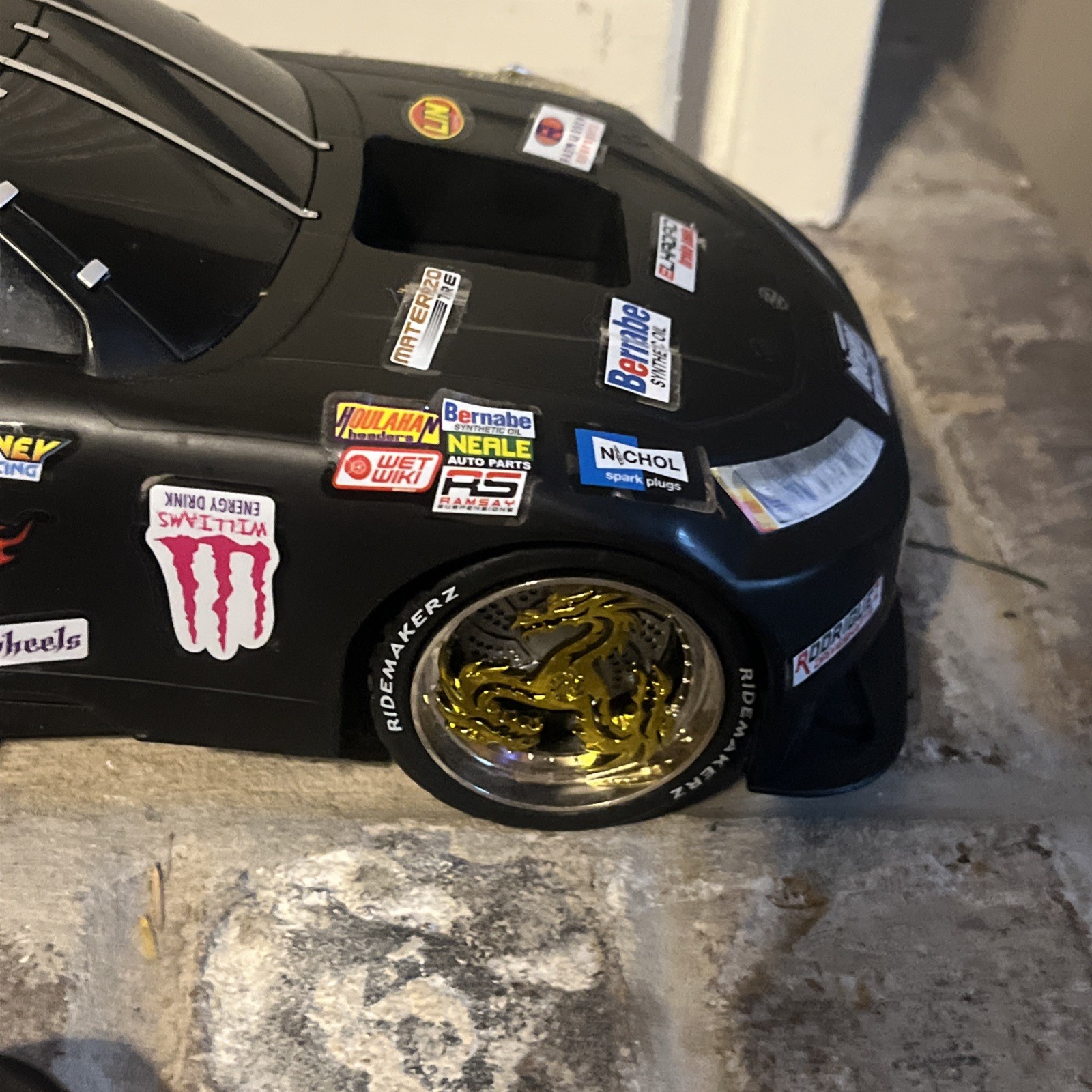 Ridemakerz RC Car, Remote, Hex Wrench Tool, Decals. Works