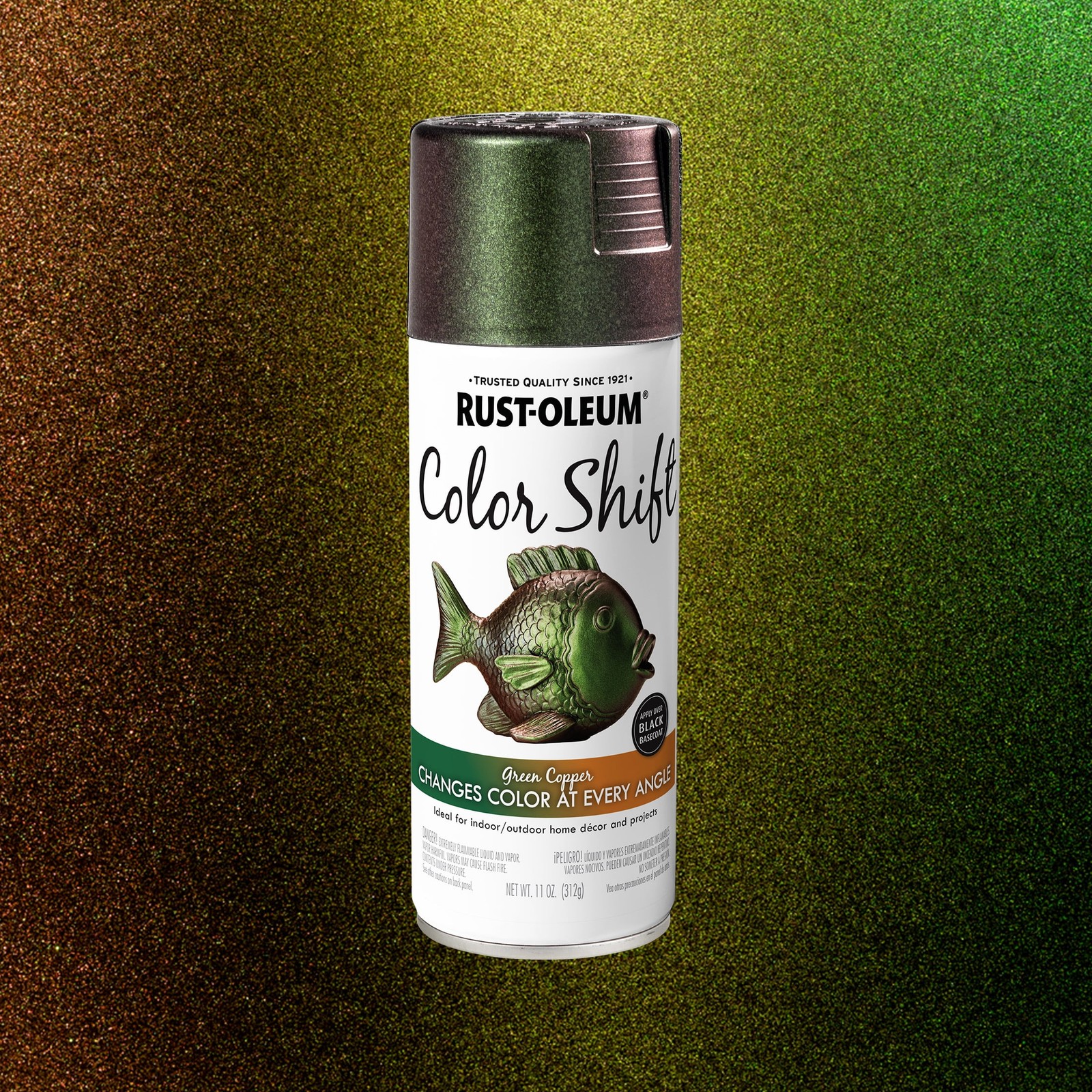 Green Metallic Copper Color Shift Chameleon Automotive Spray Paint 11 oz Can