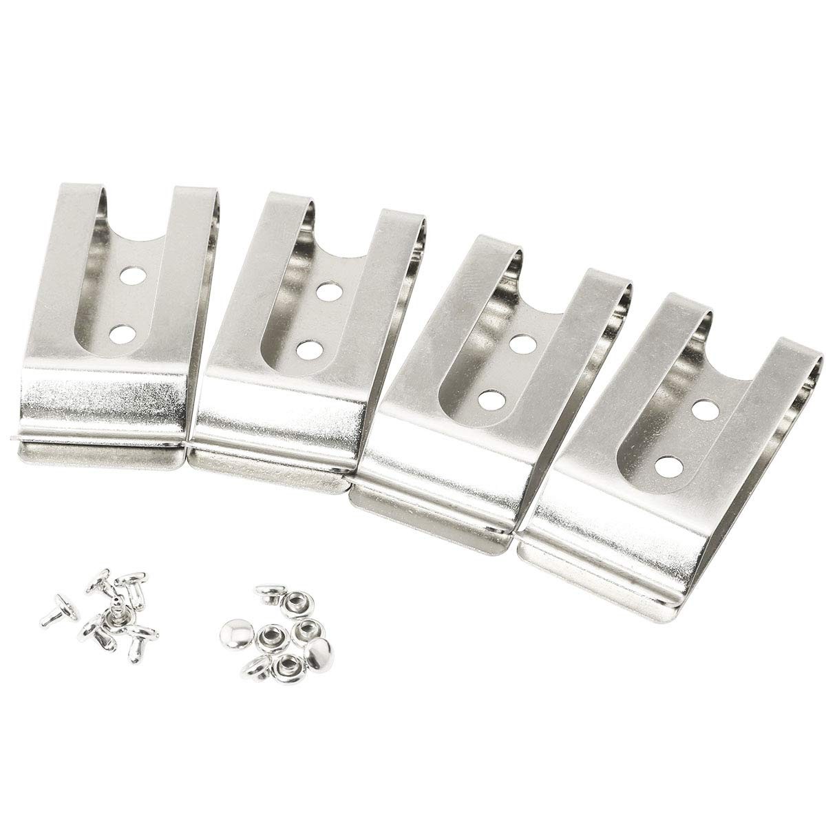 4PCS 55 * 25 * 10Mm Metal Belt Clip Holster Sheath Belt Clip Clasp Spring Buckle