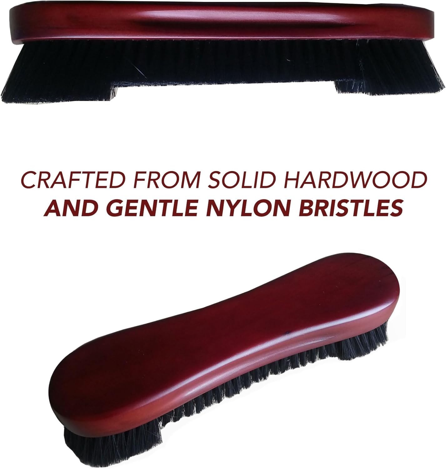 Stylish Dark Cherry Pool Table Brush: Quick Clean for Enhanced Game Experience