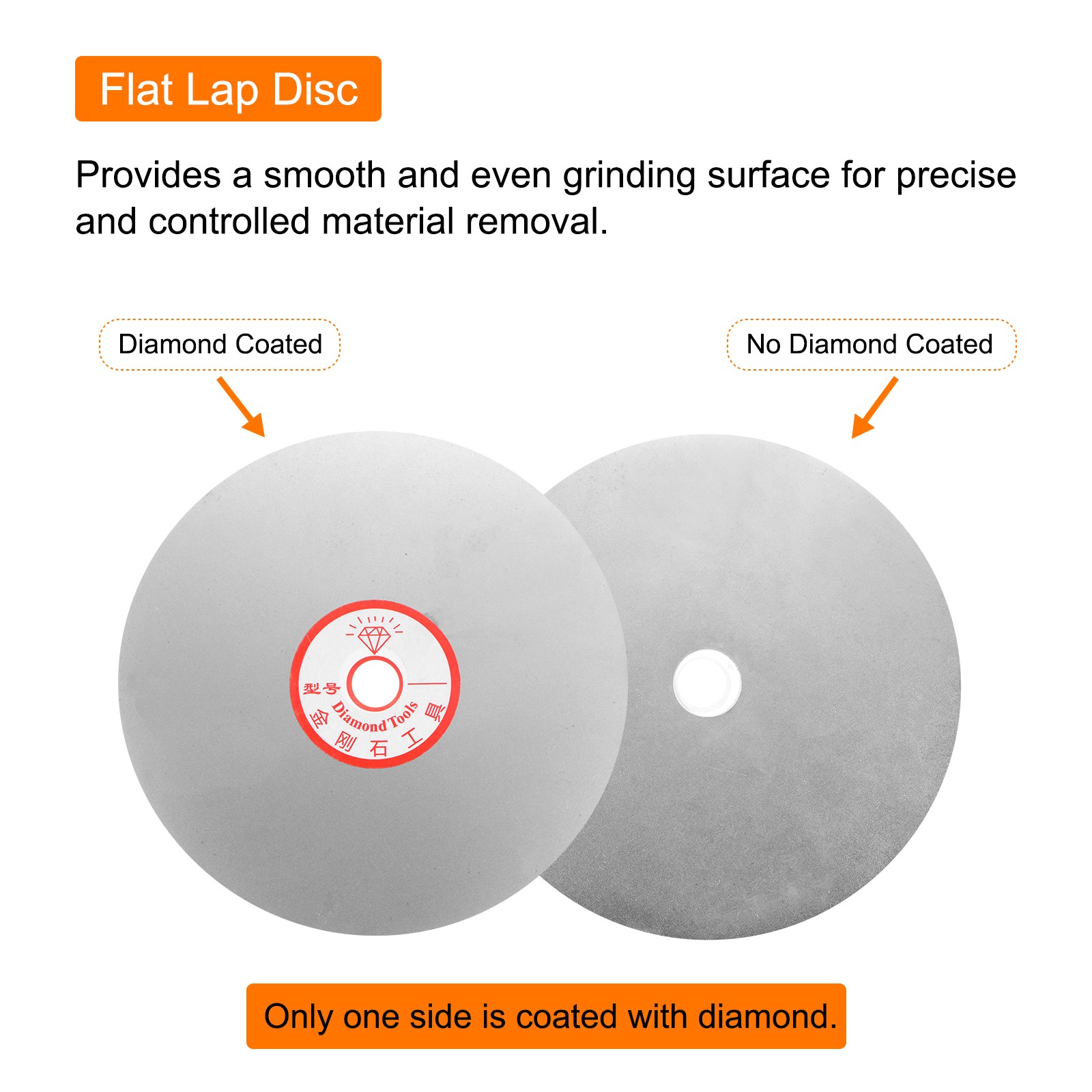 Diamond Grinding Disc 6" Grit 2000 Flat Lap Wheel Sanding Polishing Disk Tool