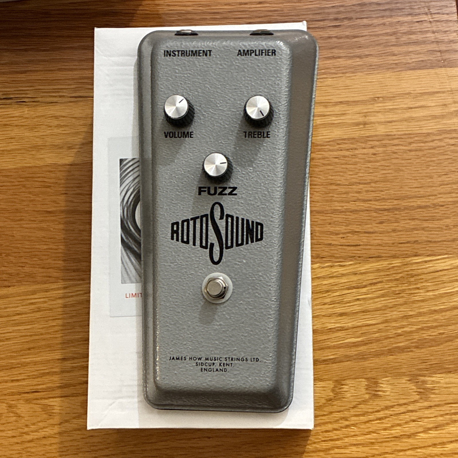 Rotosound 1960s Reissue Vintage Fuzz Pedal Vintage Fuzz Guitar Pedal - NEW