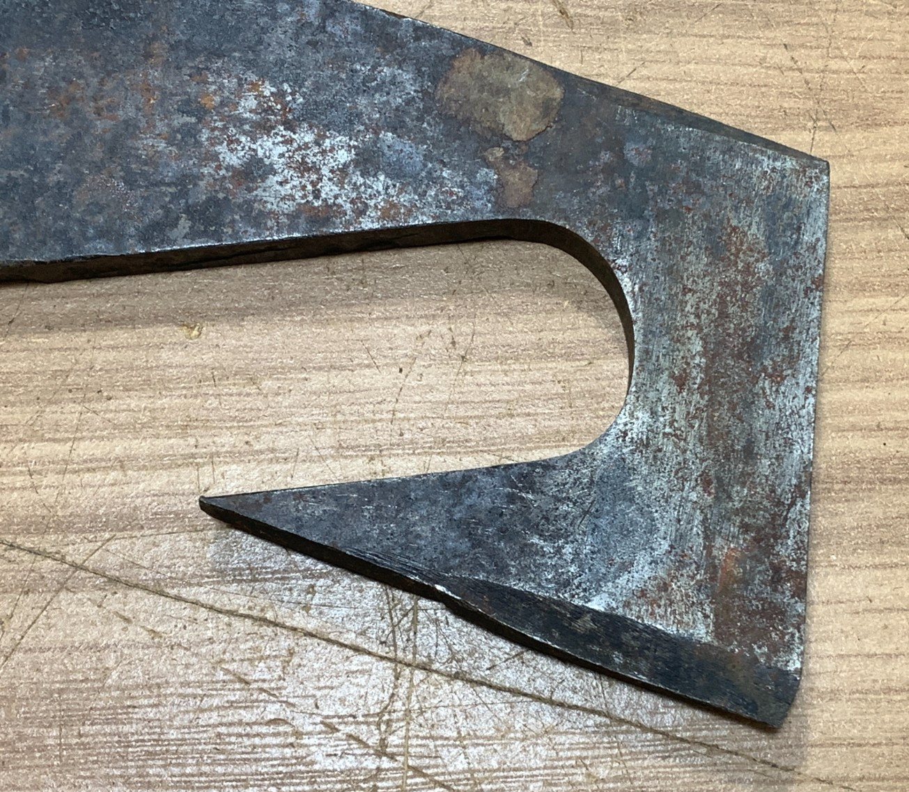 Antique Woodworking Cast Iron Barrel Scraper Blade tool