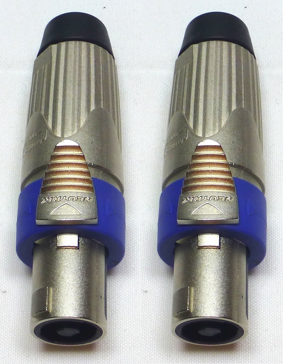 (2) Two Genuine NEUTRIK NLT4FXX Female 4 Pole SpeakON Heavy Duty Cable Connector