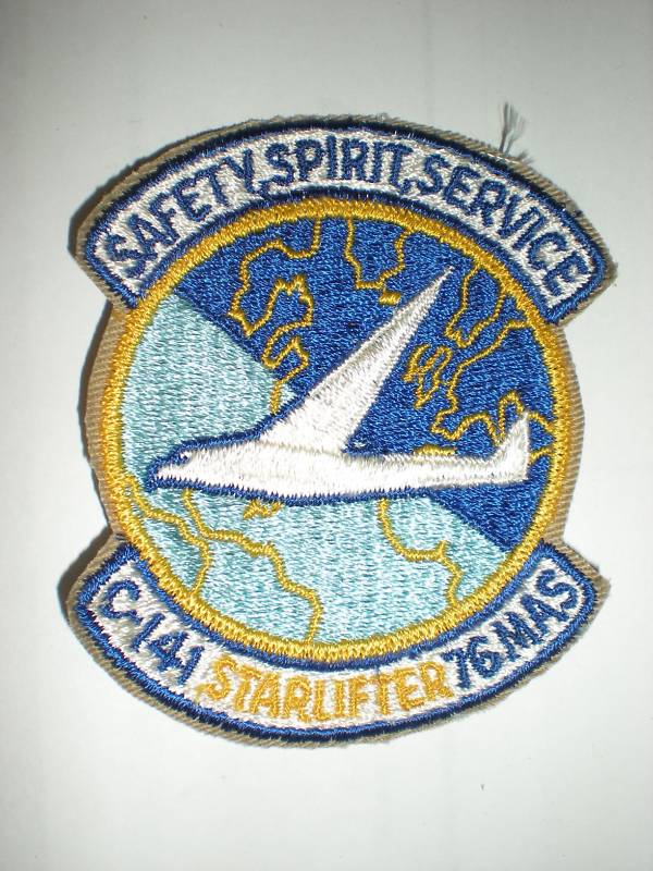 USAF 76TH MILITARY AIRLIFT SQUADRON MAS PATCH -COLOR