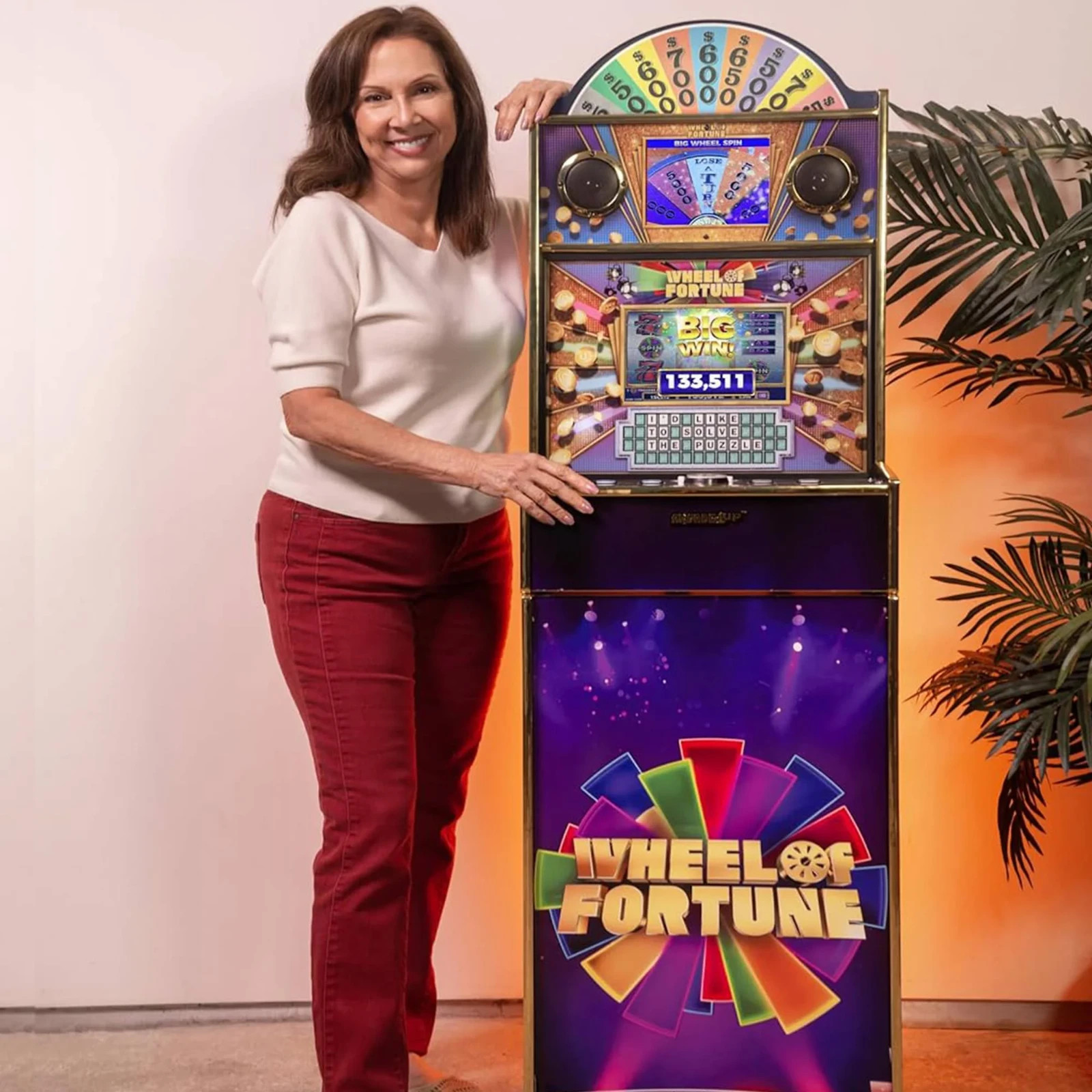 5-Foot Tall Wheel of Fortune Tall Stand up Cabinet Video Arcade Games