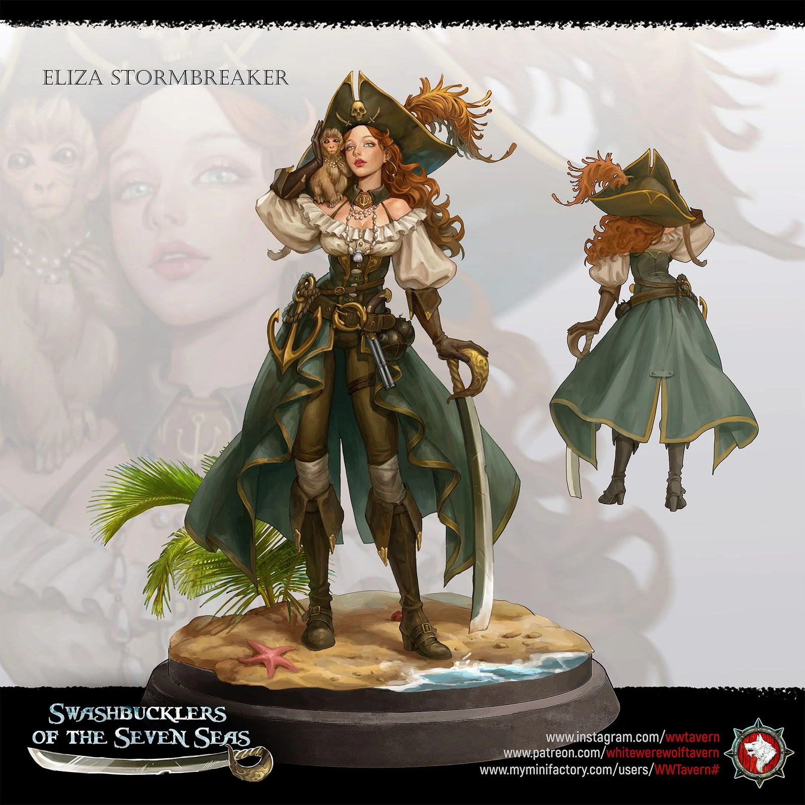 Elisa Stormbreaker - Resin Tabletop Miniature