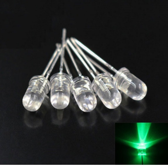 200pcs NEW F5 5mm Green Round Superbright LED Light LED lamp