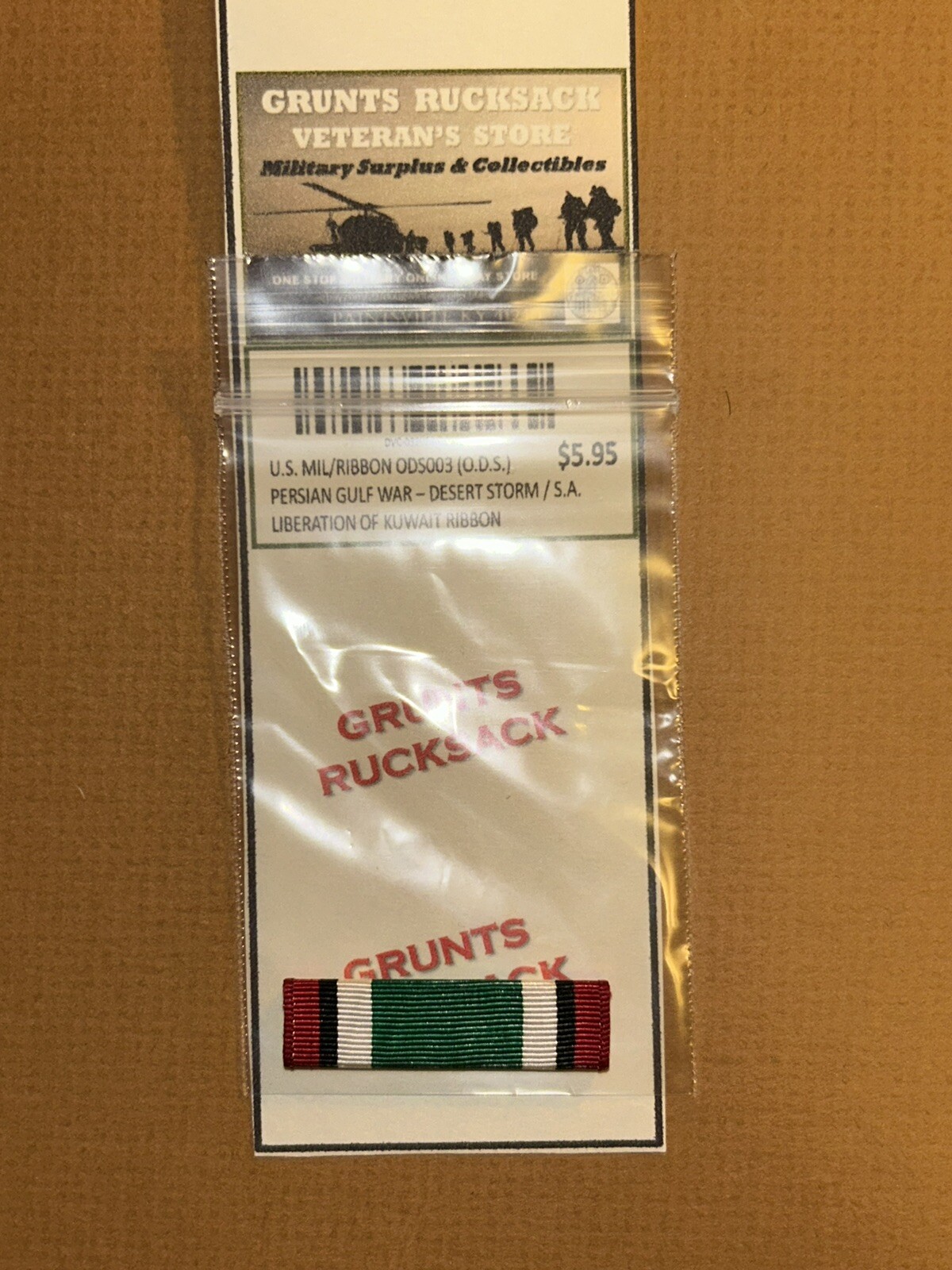 U.S. MIL/RIBBON ODS003 - SAUDI ARABIA LIBERATION OF KUWAIT MEDAL [RIBBON]