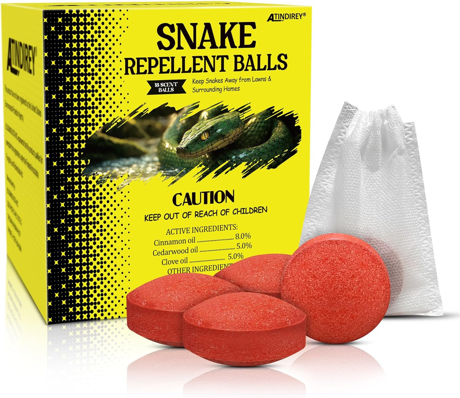 Snake Repellent Balls for Yard - Powerful Outdoor Protection | Pet & Child Safe