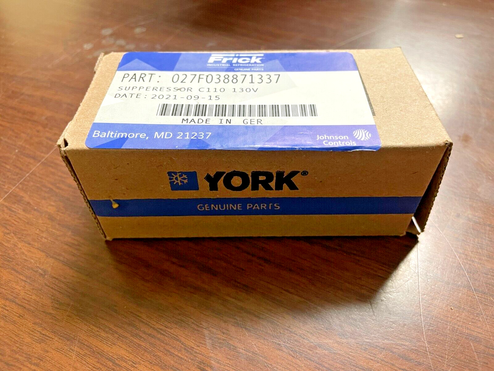 YORK / FRICK 027F038871337 SUPPRESSOR C110 130V