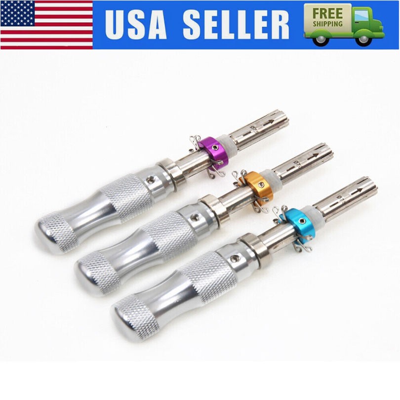 3PCS Tubular 7 Pins Tool Accessories Stainless Adjustable Tool 7mm 7.5mm 7.8mm