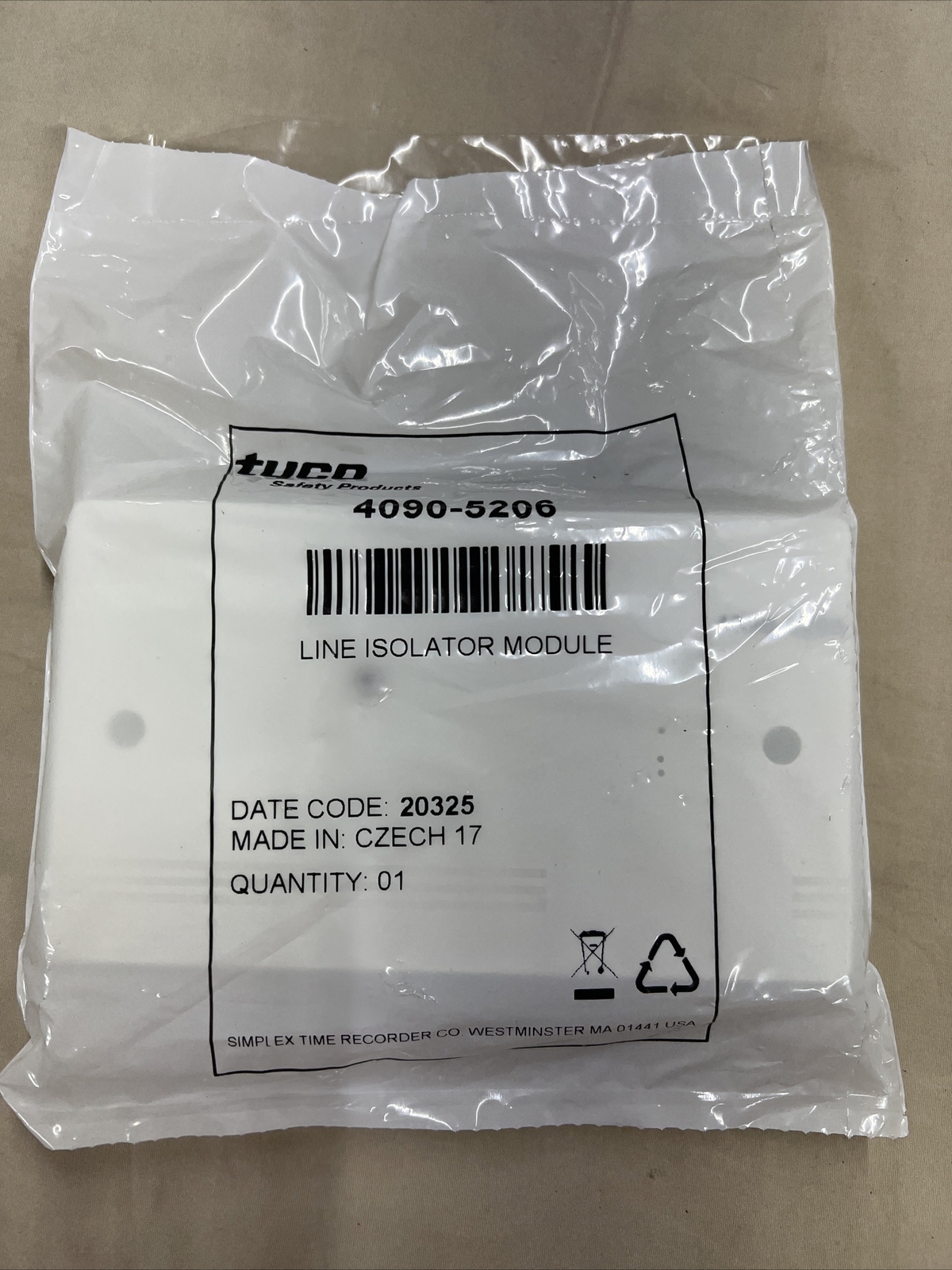 NEW SIMPLEX/Tyco 4090-5206 MX Digital Loop Line Isolator Module