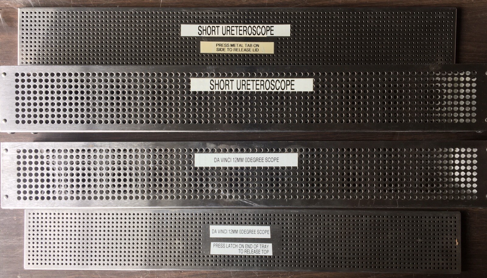 2 Scope Sterilization Trays 11046.003/8534.003 3x3x26