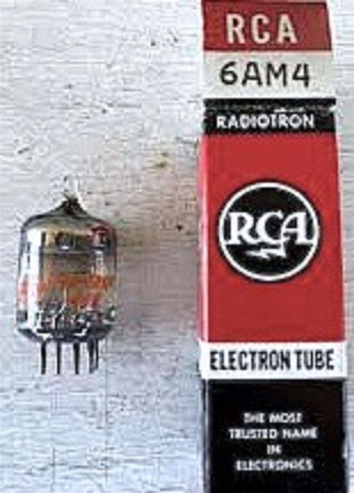 6AM4 TUBE RCA TESTED & BOXED VINTAGE COMMERCIAL SURPLUS