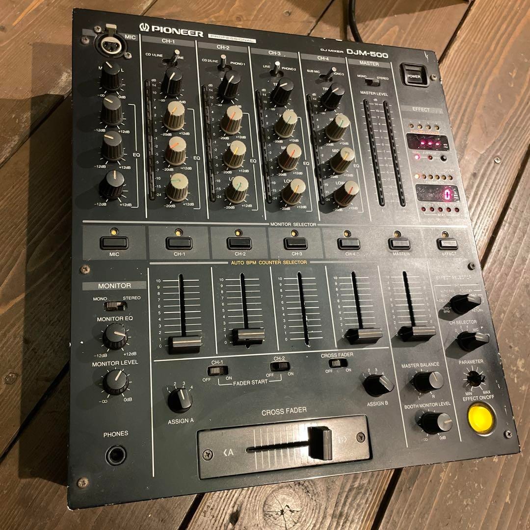 Pioneer DJM 500 DJ Mixer 4-channel Mixer Operation not confirmed JANK