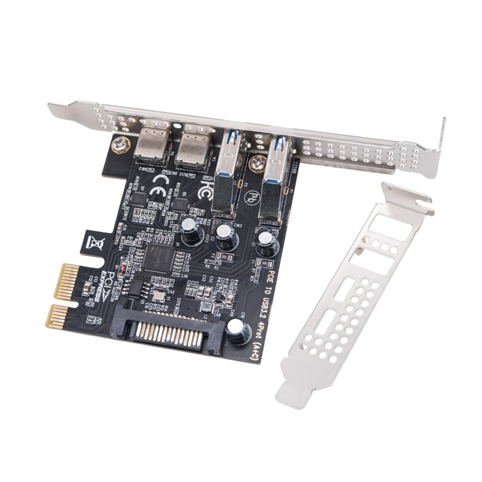 New PCI Express to USB PCIE Adapter Card With PCI-E 1X External Interface