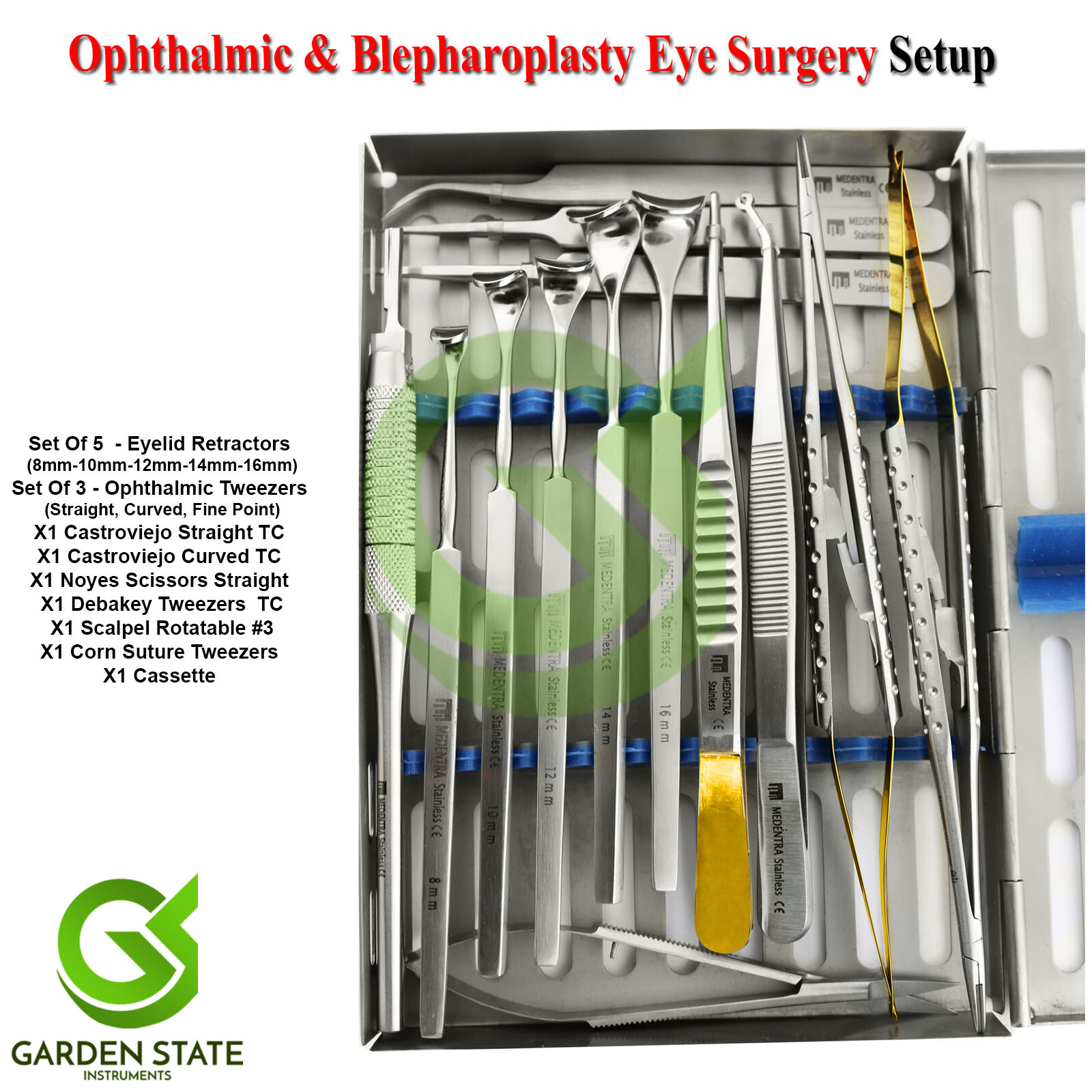 Cataract Eye Micro Surgery Kit Ophthalmic & Blepharoplasty Eyelid Surgical Set