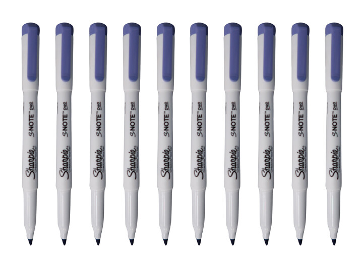 Sharpie S Note Markers Pack Of 10 Available in 2 different Colors New In Pack