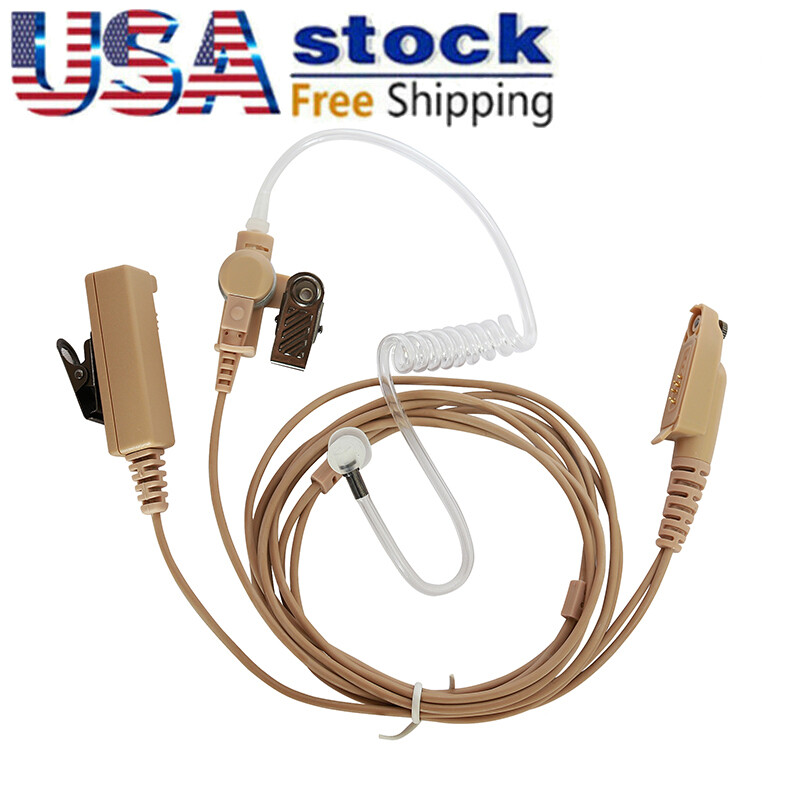 2-Wire Earpiece Mic Headset  For GP328 GP344 GP388 GP644 EX600 GP338 plus Radio