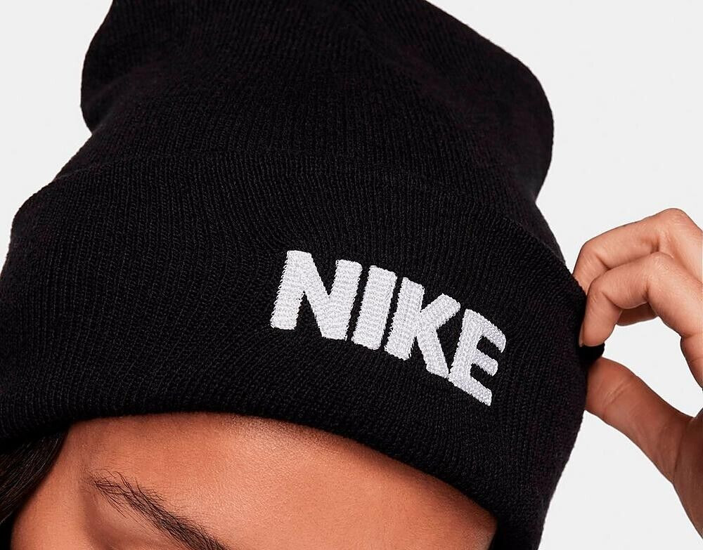 Nike Peak Tall Cuff New Age Beanie - Black / White