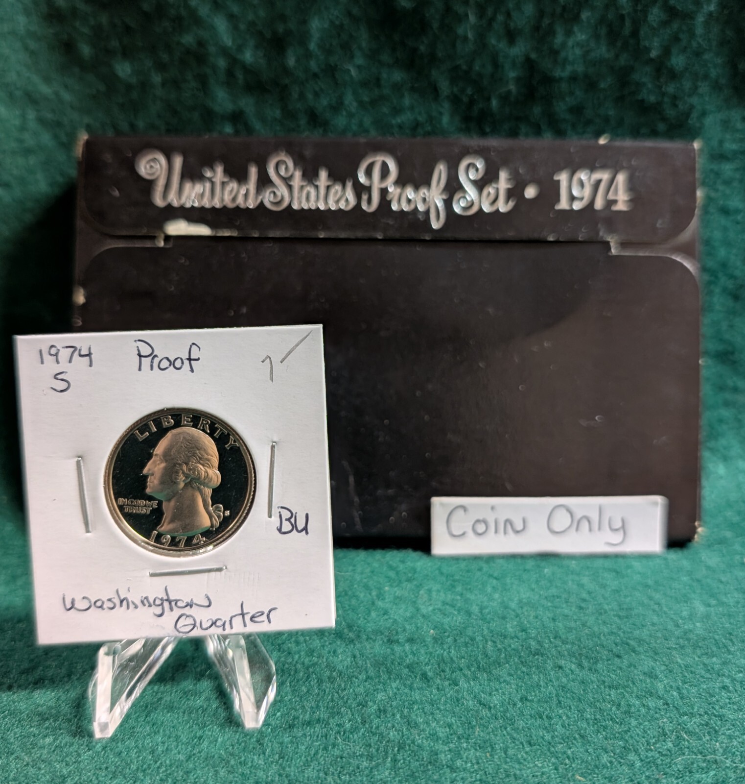 1974-S Washington Quarter Clad Proof from US Proof Set