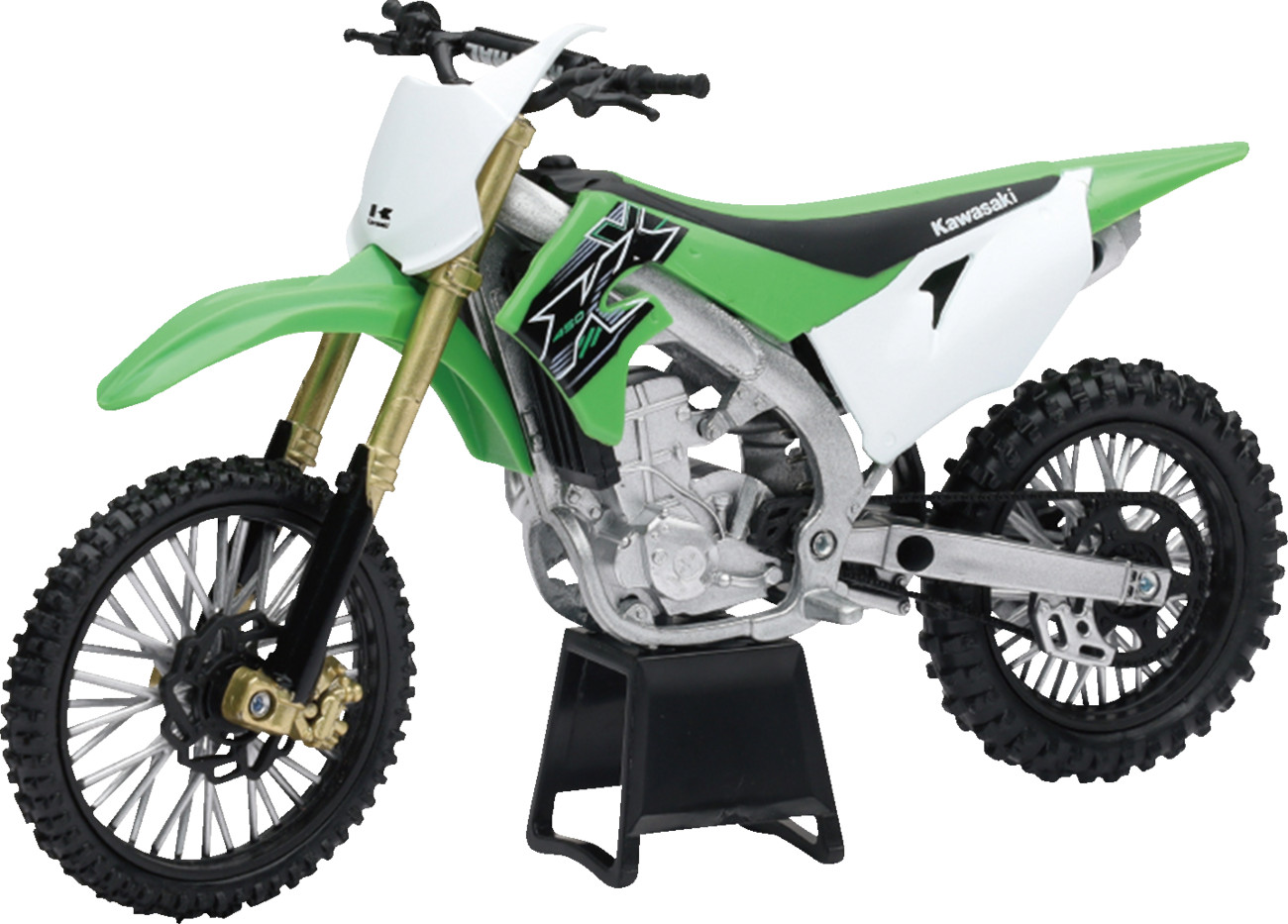 New Ray Toys Kawasaki KX 450F 2019 Dirt Bike 1:12 Scale Green/White/Black #58103