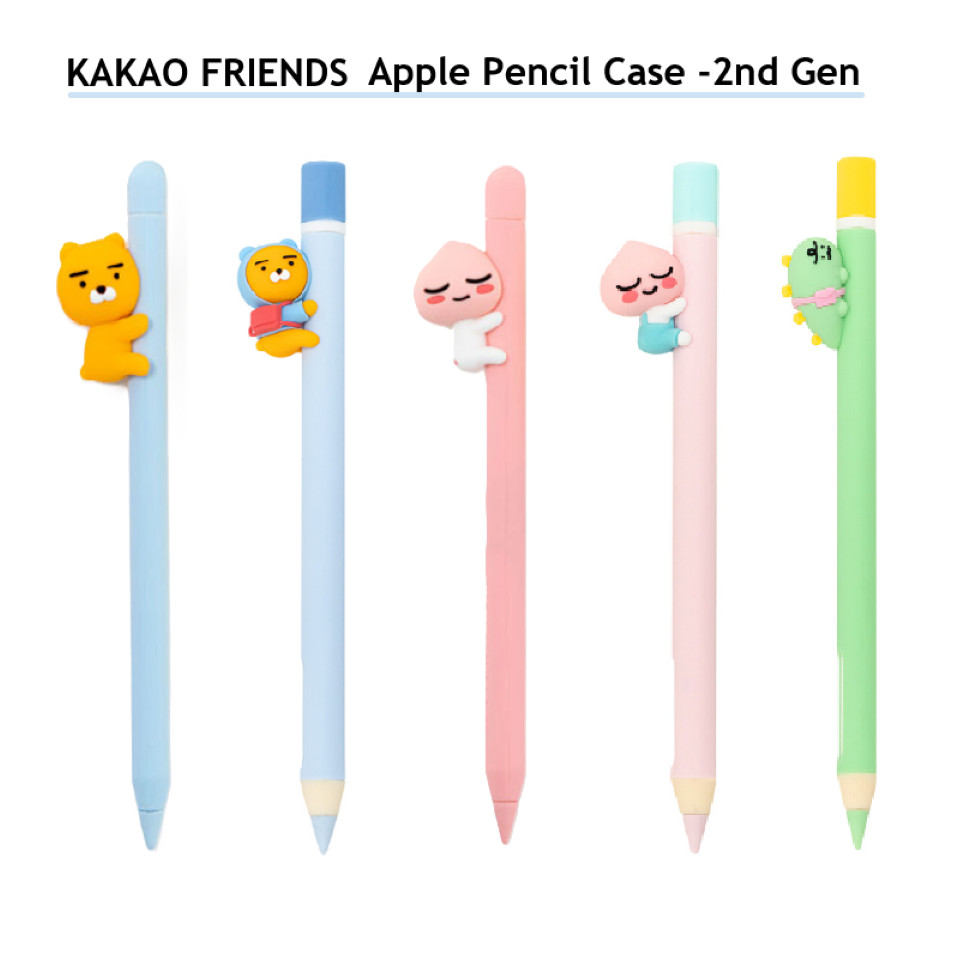 KAKAO Friends APPLE Pencil CASE for 2nd Gen Slim Silicone Case RYAN *Paid USduty