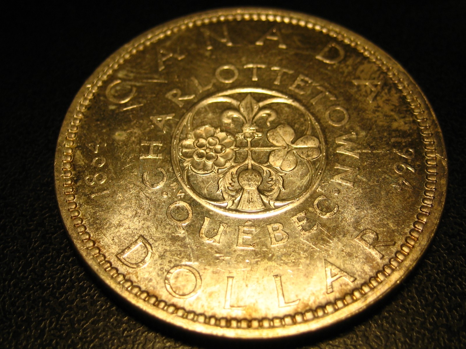 1964 80% Silver Canadian Dollar Uncirculated Some Toning #2