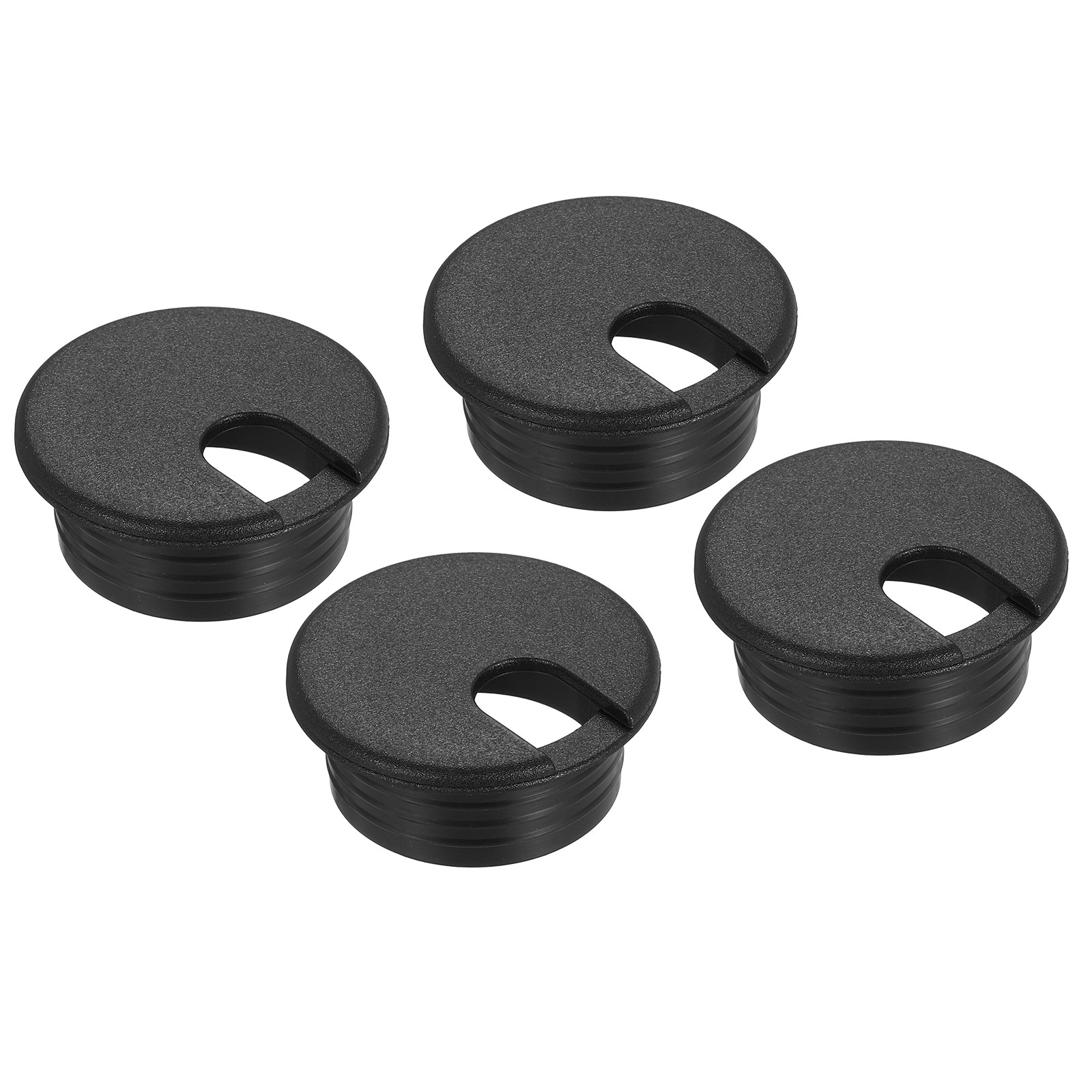 8 Pcs Desk Grommet 1.5 Inch,ABS Plastic Round Desk Hole Cover,38mm,Black