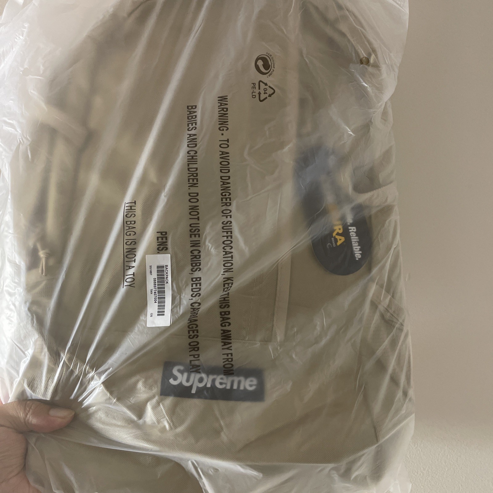 Supreme Cordura Backpack Tan SS18 (New)
