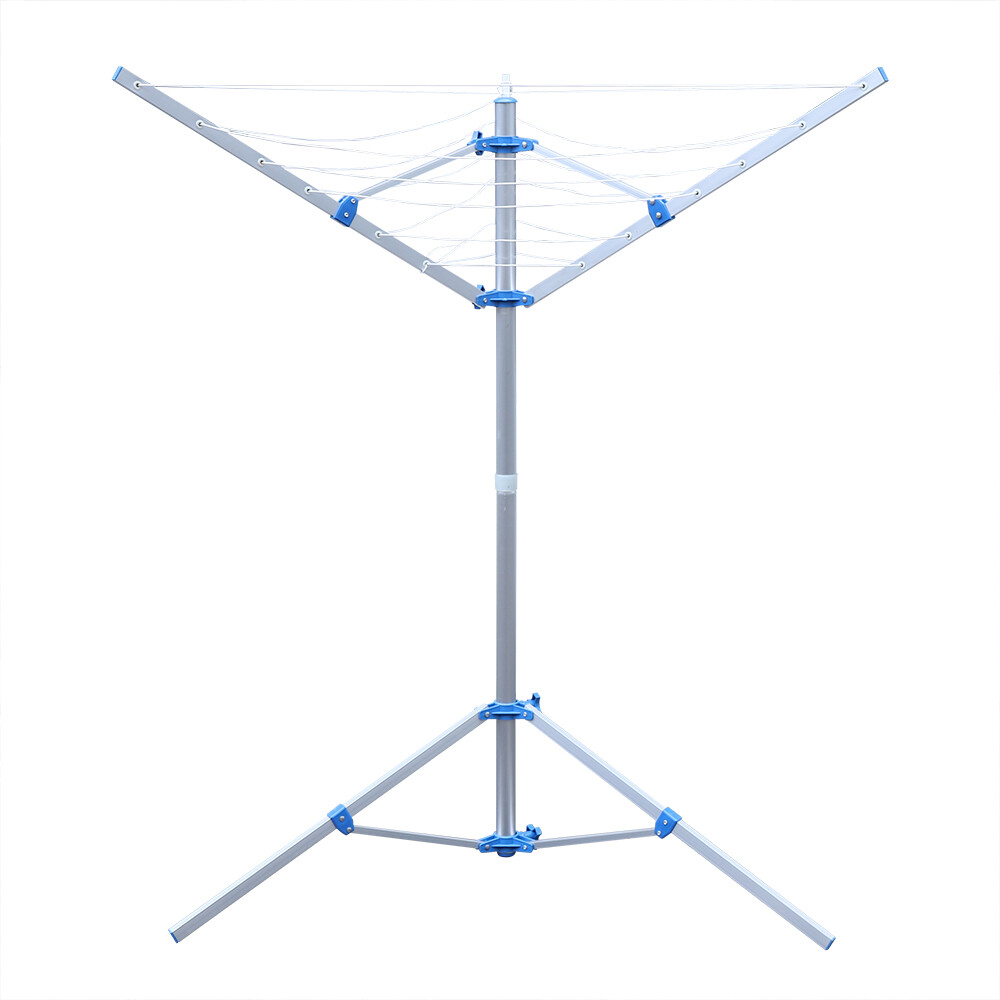 Rotary Clothesline Dryer Laundry Rack Folding Clothes Drying Umbrella 60" 3 Arms