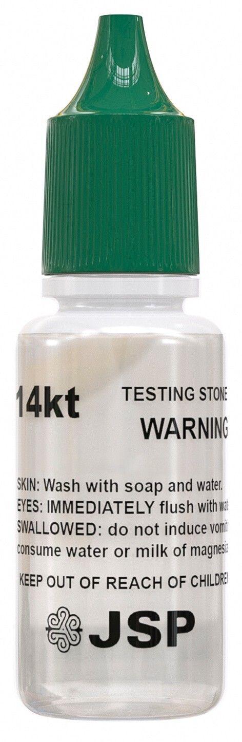 JSP® 14K Gold Testing Acid Solution – Yellow & White Gold Tester | 3-PK