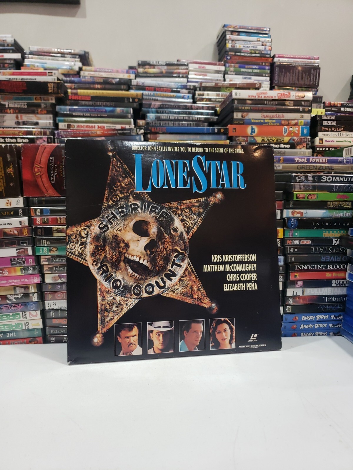 Lonestar Laserdisc, Rated R; Chris Cooper, Kris Kristofferson, Widescreen, 1996