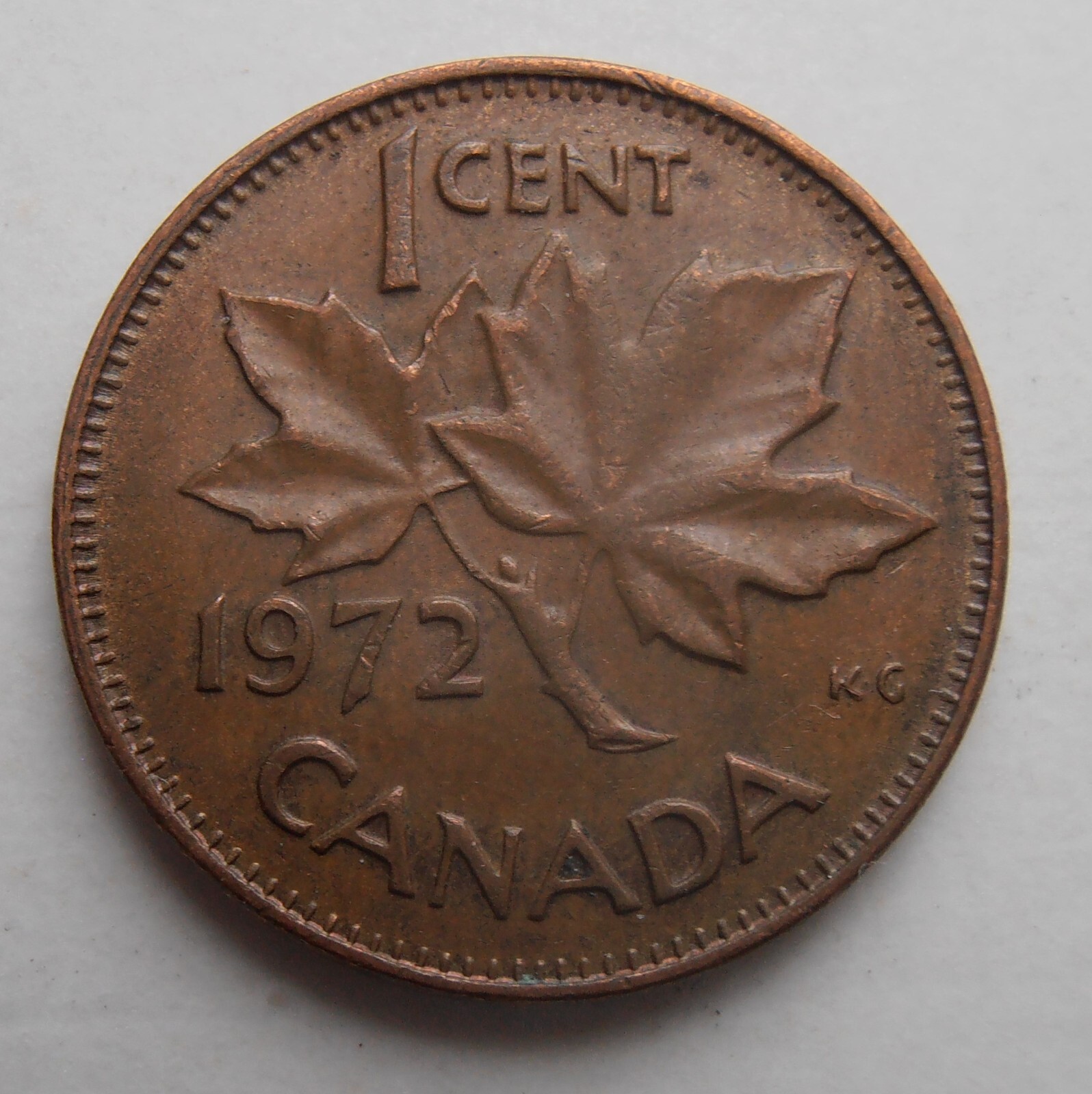 1972 CANADA 1 CENT