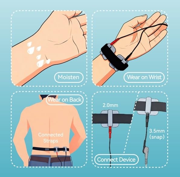 Lifetime-Reusable Conductive Silicone Electrode Pads Unit – Washable, Permane...