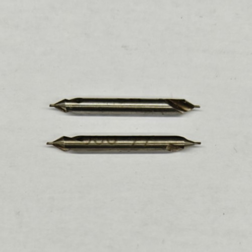 Two Pieces #000 Combined Drill and Countersink HSS - Center Drill