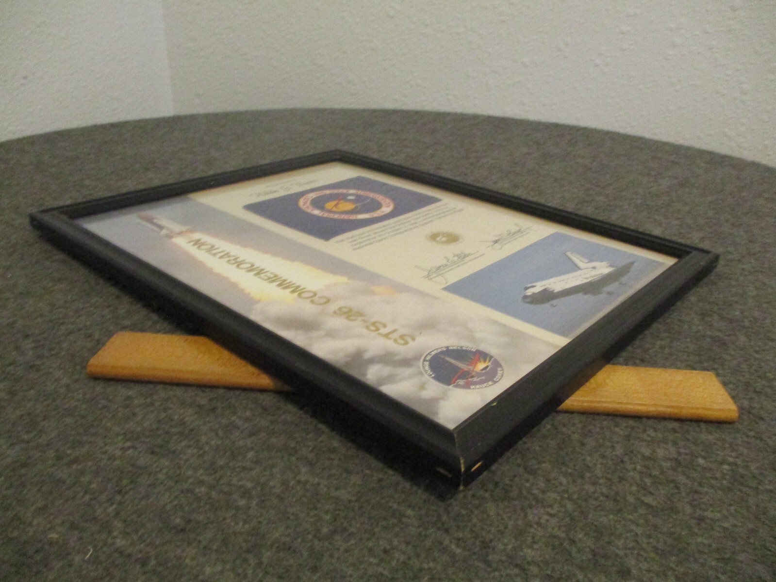 NASA SPACE SHUTTLE DISCOVERY STS-26 FLOWN FLAG CERTIFICATE "RETURN TO FLIGHT"