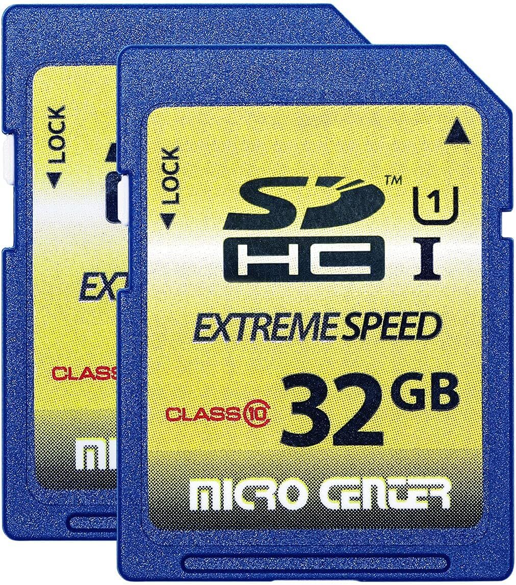 INLAND 32GB Class 10 SDHC Flash Memory Card Full Size SD Card-(2 Pack)