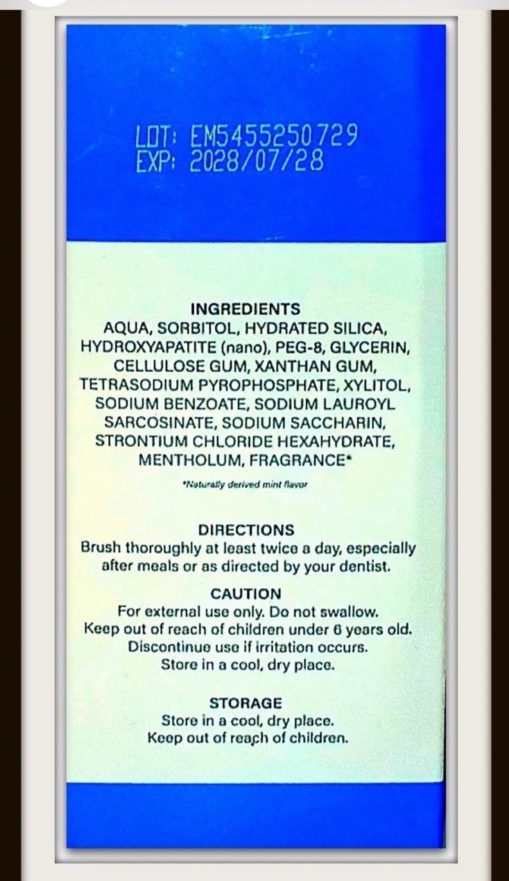 IZKUT 10% Nano Hydroxyapatite Toothpaste Fluoride-Free Whitening Sensitive