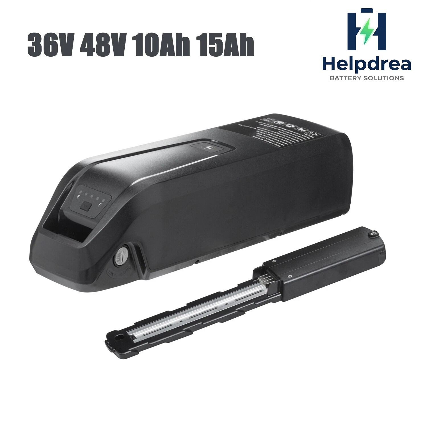 48V 36V 10Ah 15Ah Ebike Lithium Battery for 50W-1500W Electric Bicycle Downtube