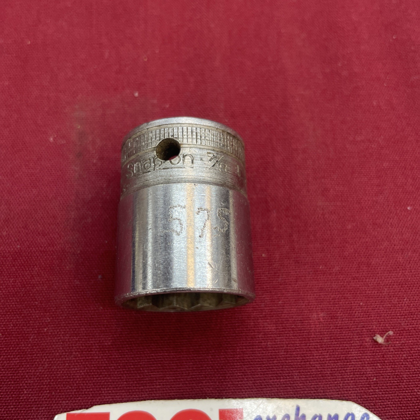 Snap-on Tools SW280 - 7/8" -12 Point Shallow Socket 1/2" Drive, G Date Code