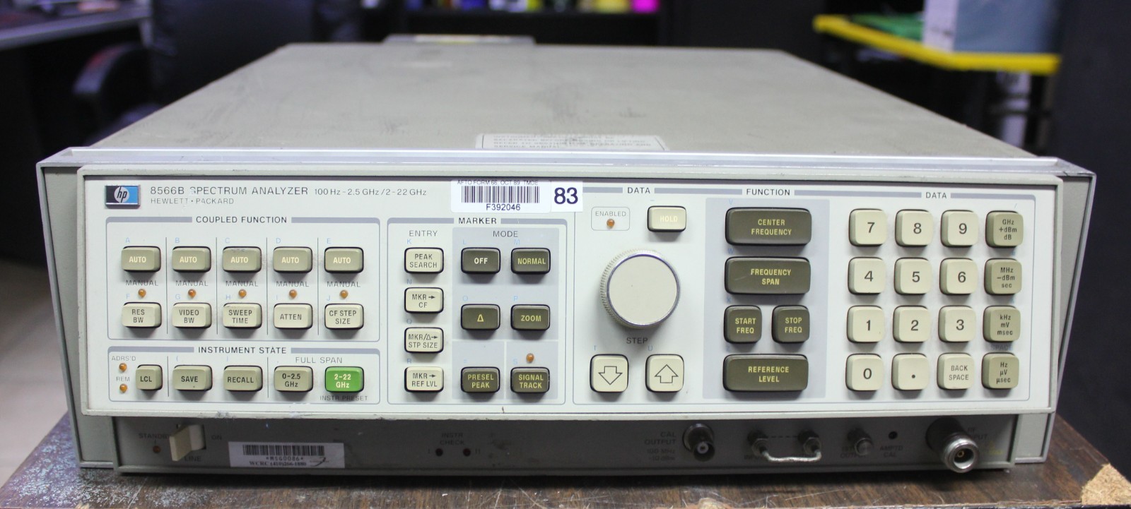 HP AGILENT 8566B SPECTRUM ANALYZER 100HZ - 22 GHZ  RF SECTION