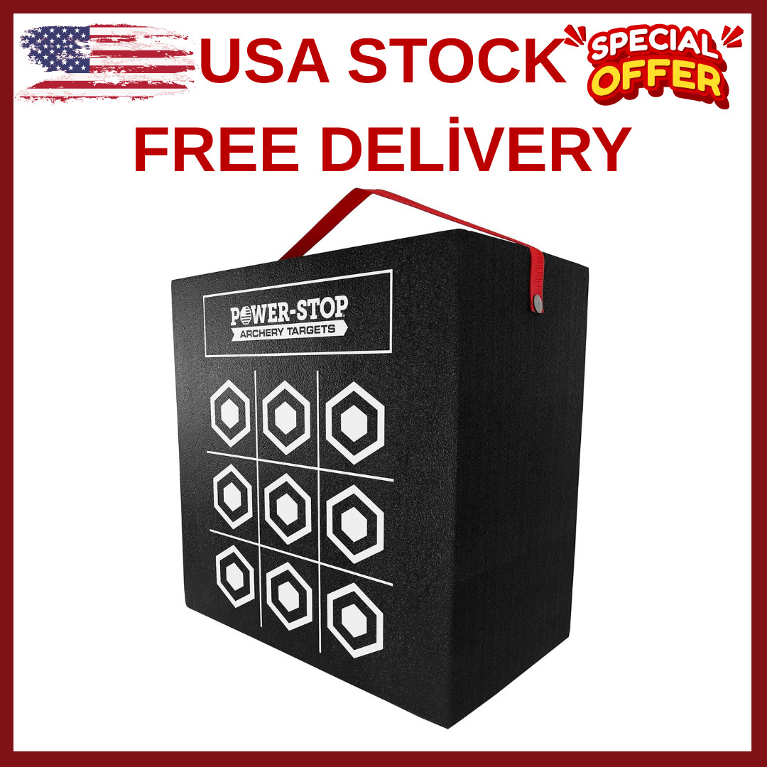 Archery Target - 24" High-Density Big Block Foam Target for Broadheads and Fi...