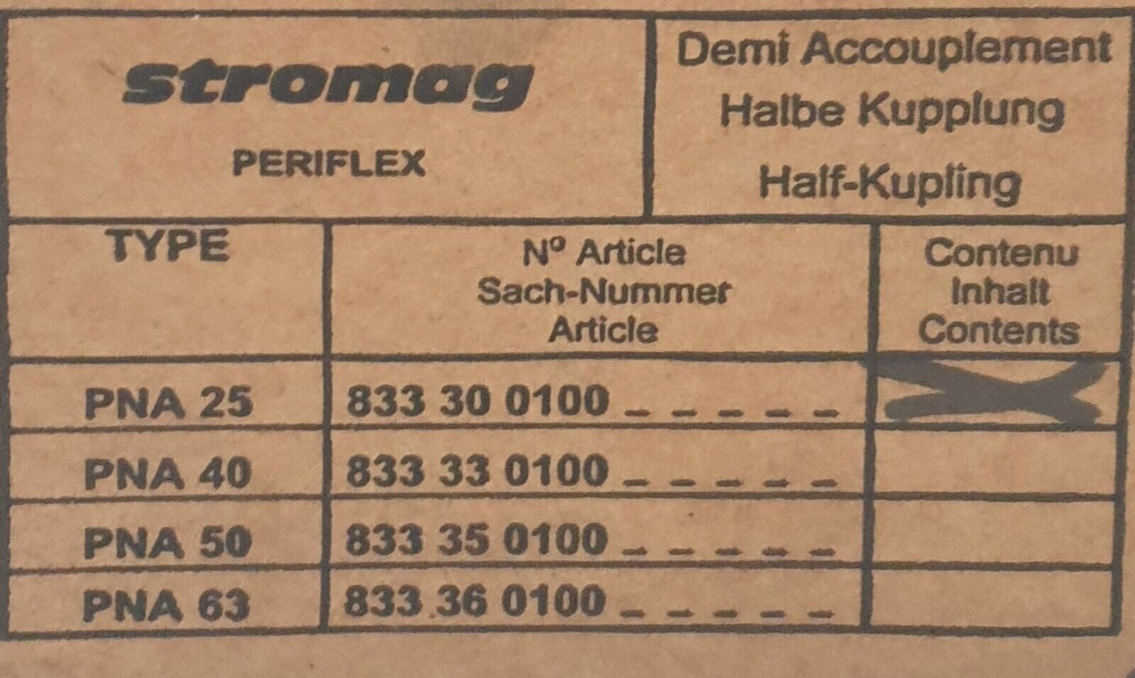 Stromag Periflex shaft coupling PNA 25 NEW original packaging